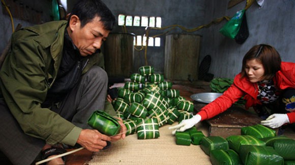 Tết sớm ở làng bánh chưng ảnh 3