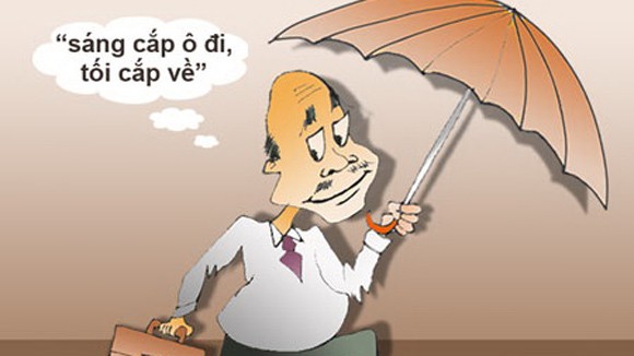 Lại chuyện “sáng cắp ô đi, tối cắp ô về” ảnh 1