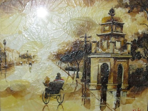 Triển lãm tranh lá đầu tiên tại Việt Nam ảnh 1