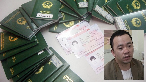 Hàng chục hộ chiếu, thị thực nghi bị làm giả ảnh 1
