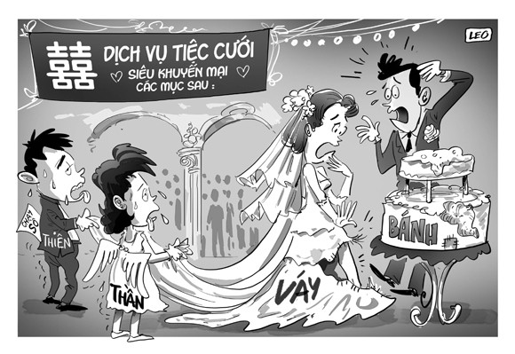 Tổ chức tiệc cưới: Mất vui vì…khuyến mãi ảnh 1