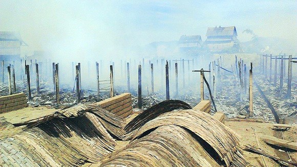 Nghệ An: 16 lò gạch ngói cháy rụi, thiệt hại gần 20 tỷ đồng ảnh 1