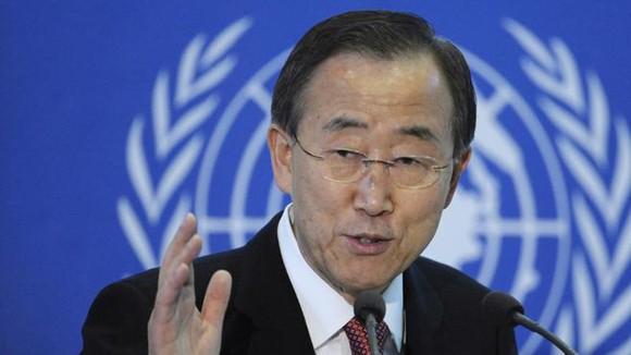 Tổng Thư ký LHQ Ban Ki-moon: Không sử dụng giải pháp quân sự tại Ukraine ảnh 1