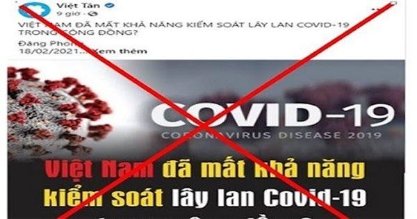 Vạch mặt Việt Tân “táng tận lương tâm” lợi dụng đại dịch Covid-19 để chống phá (Bài 2): Hiểm độc chiêu trò xuyên tạc, chống phá trên mạng lúc dịch bệnh ảnh 1