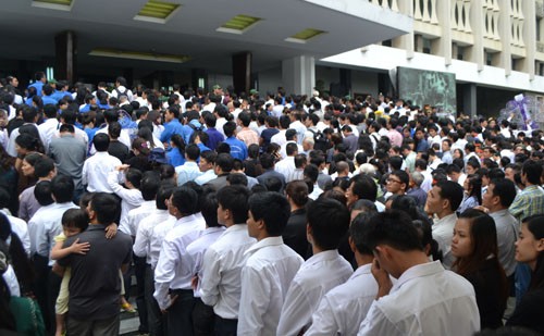 Những người cuối cùng được vào viếng Đại tướng Võ Nguyên Giáp ảnh 19