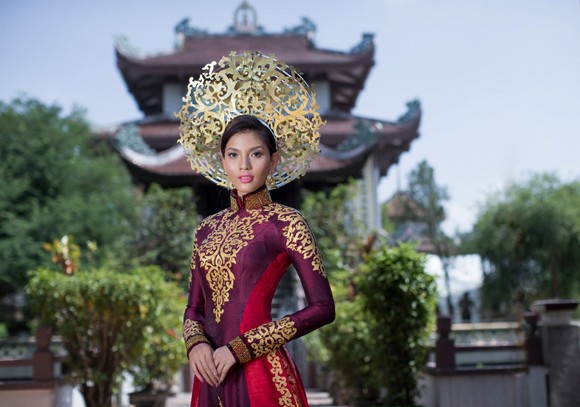 Hình ảnh Trương Thị May diện quốc phục tại Miss Universe 2013 ảnh 4