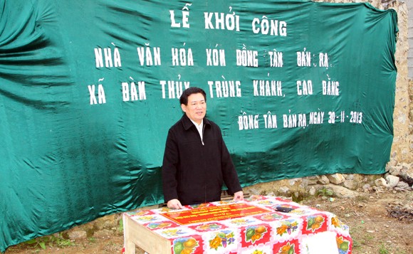 CATP Hà Nội tặng 100 triệu đồng xây dựng nhà văn hóa thôn bản ở Cao Bằng ảnh 9