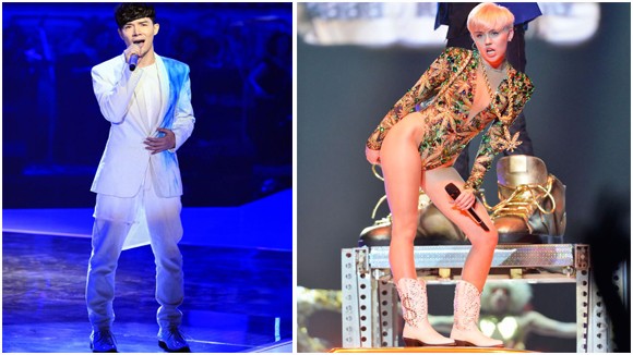 Nathan Lee kéo "người tình tin đồn" lên sâu khấu, bắt chước Miley Cyrus ảnh 1