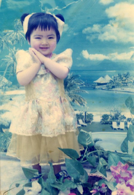 Thời thơ ấu “mũm mĩm” của Hoa hậu Ngọc Anh ảnh 2