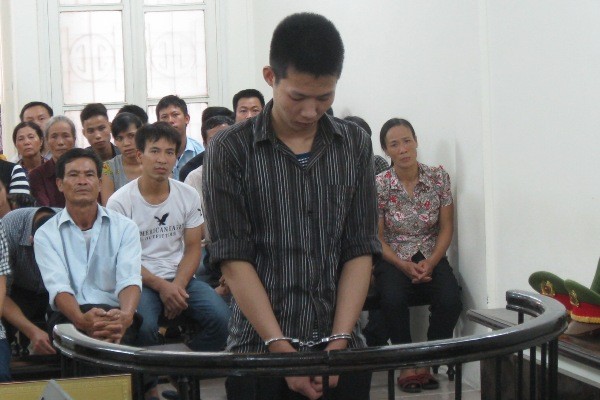 Bị cáo Trương Văn Giáp tại phiên tòa sơ thẩm, ngày 25-9