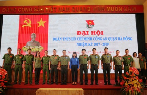 Ban chấp hành Đoàn TNCS Hồ Chí Minh CAQ Hà Đông nhiệm kỳ mới 2017-2019
