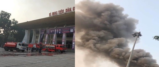 Xử lý kịp thời vụ hỏa hoạn tại cung văn hóa hữu nghị Việt Xô ảnh 1