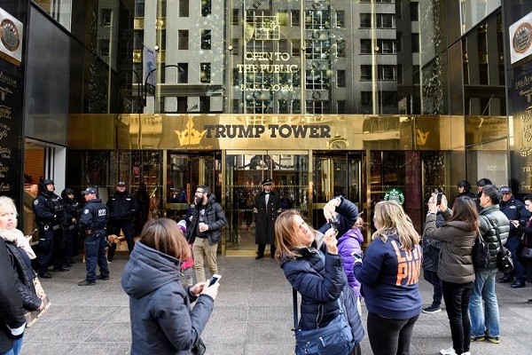 Tòa nhà Trump Tower của Tổng thống Mỹ đắc cử Donald Trump