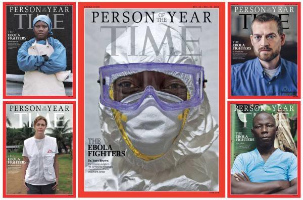 Nhân viên y tế chống Ebola là Nhân vật của năm ảnh 1