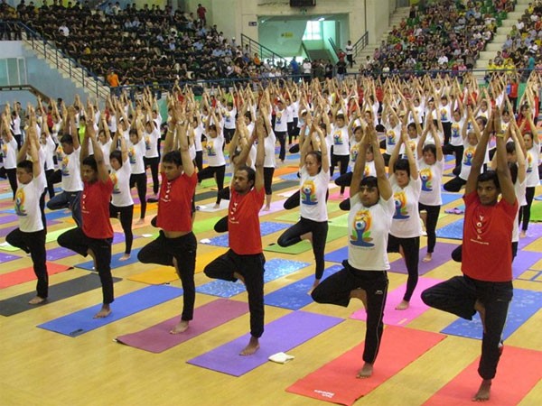 Ngày Quốc tế yoga tại Hà Nội ảnh 1