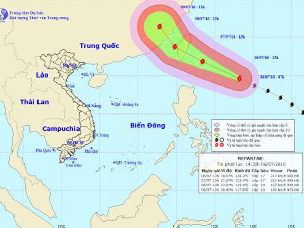 Xuất hiện siêu bão NEPARTAK ở Philippines ảnh 1