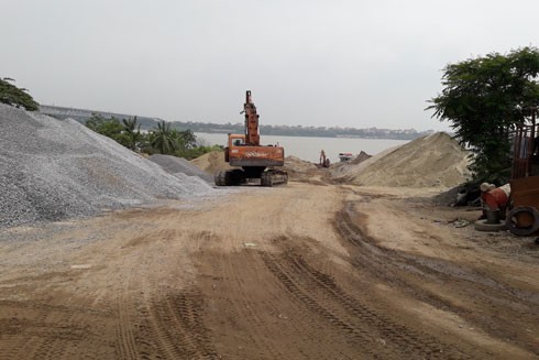 Bát nháo bến bãi vật liệu xây dựng tại Hà Nội (1): Quy mô đang… vượt quy hoạch ảnh 1