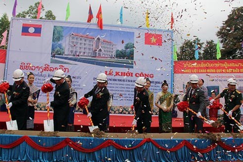 Khởi công trường học ở Lào - quà tặng của Tổng Bí thư Nguyễn Phú Trọng ảnh 1
