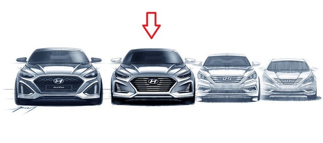 Hé lộ hình ảnh phác họa Hyundai Sonata thế hệ mới