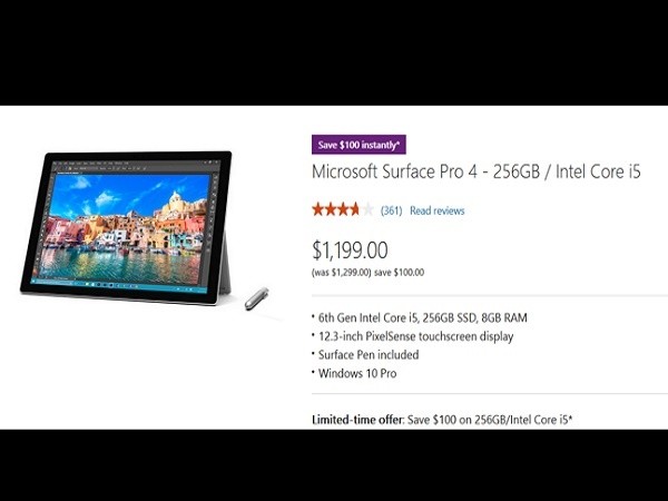 Tiết kiêm 100 USD khi mua Surface Pro 4 qua Microsoft Store ảnh 2