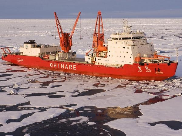 Trung Quốc đóng tàu phá băng nội địa có thể phá lớp băng dày 1,5m ảnh 1