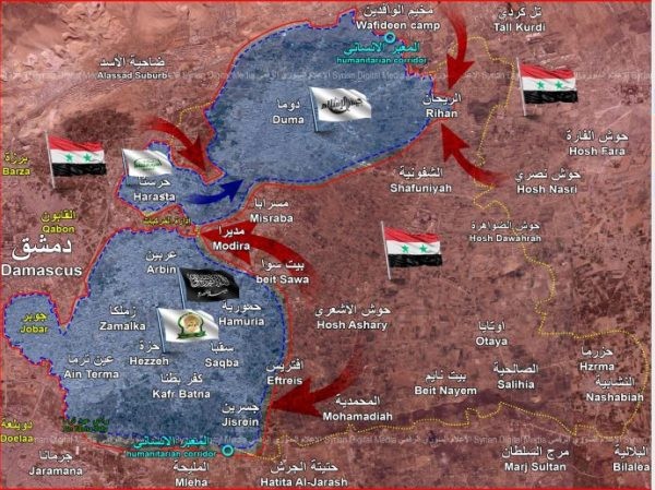 SAA tấn công toàn diện nhằm tiêu diệt phiến quân ở Đông Ghouta ảnh 1