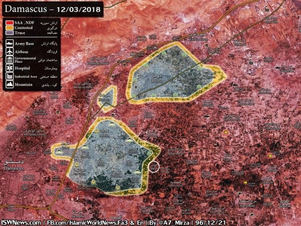 Quân đội Syria đạt được chiến thắng chiến lược ở Đông Ghouta ảnh 1