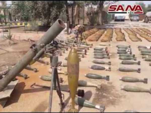 SAA phát hiện căn cứ cất giấu vũ khí của phiến quân ở Đông Ghouta ảnh 1
