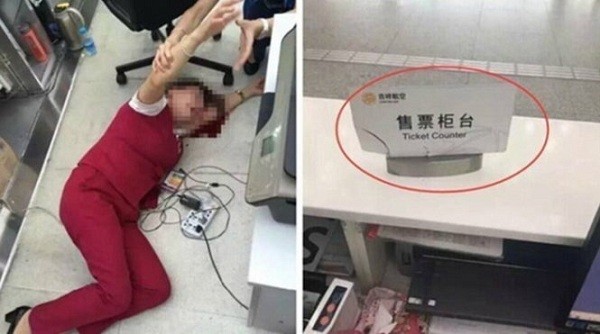 Hành khách Trung Quốc đập đầu nhân viên hàng không ảnh 1