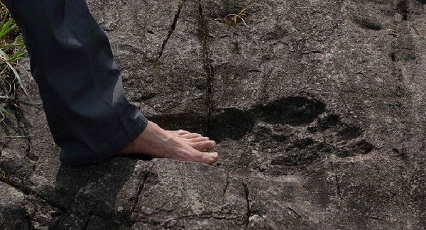 Phát hiện dấu chân người khổng lồ dài tới 57cm, rộng 20cm