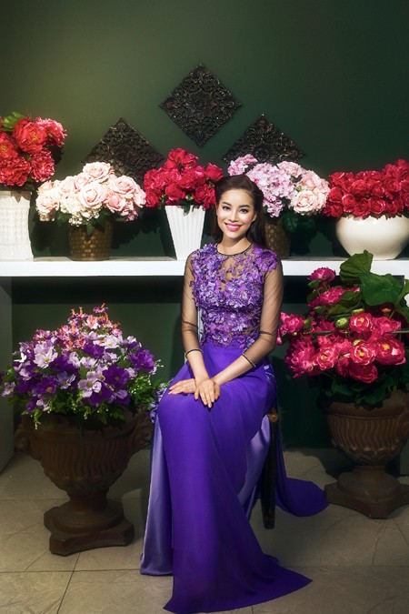Á hậu Phạm Hương tự tin chinh phục danh hiệu Hoa hậu Hoàn vũ Việt Nam 2015 ảnh 8