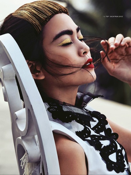 Mâu Thủy xuất hiện ấn tượng trên bìa tạp chí thời trang của Macao ảnh 3
