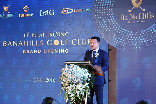 Ông Đặng Minh Trường, Tổng Giám đốc Tập đoàn Sun Group, phát biểu tại sự kiện.