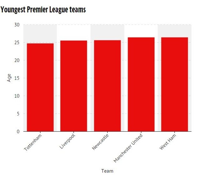 Đi tìm đội bóng trẻ nhất Premier League 2015-2016 ảnh 2