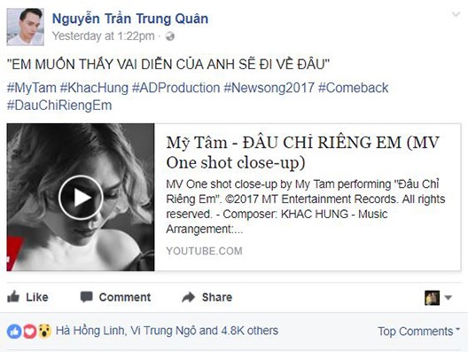 Dàn sao Việt xót xa nhìn Mỹ Tâm khóc như mưa trong MV mới ảnh 5