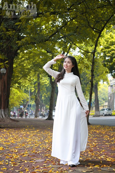 Nữ sinh Đại học PCCC đẹp dịu dàng trong tà áo dài truyền thống ảnh 4