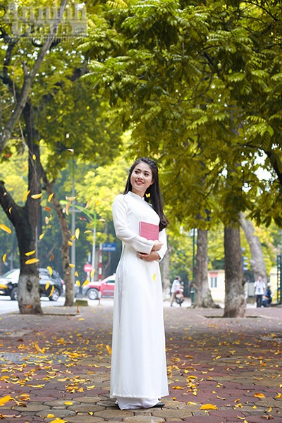 Nữ sinh Đại học PCCC đẹp dịu dàng trong tà áo dài truyền thống ảnh 6