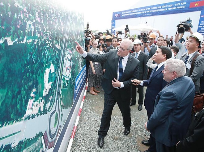 Thủ tướng Australia thăm Đường đua Công thức 1 ở Hà Nội ảnh 2