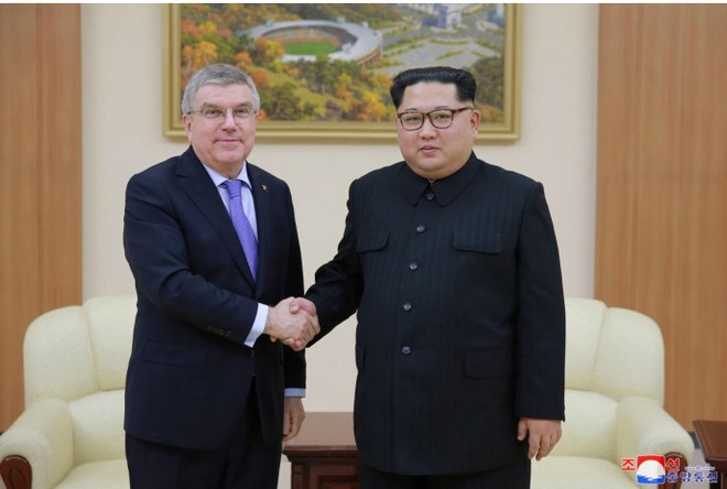 Chủ tịch IOC gặp nhà lãnh đạo Triều Tiên Kim Jong-un ảnh 1