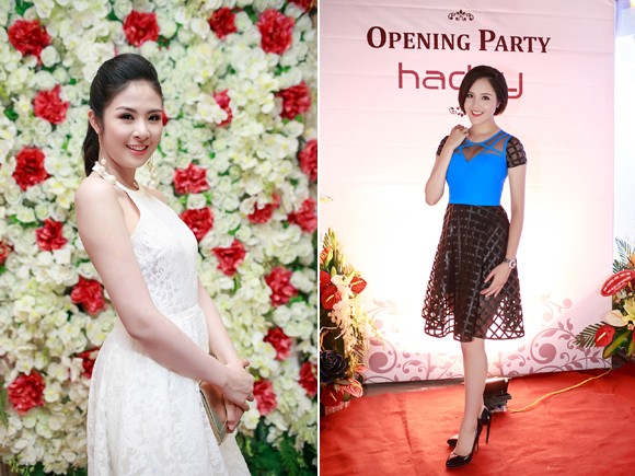 Hoa hậu Ngọc Hân cùng dàn mỹ nhân hội ngộ chúc mừng NTK Hà Duy ảnh 1