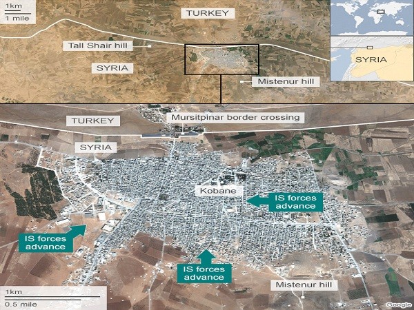Mỹ tăng cường không kích Nhà nước Hồi giáo IS ở Kobane ảnh 1