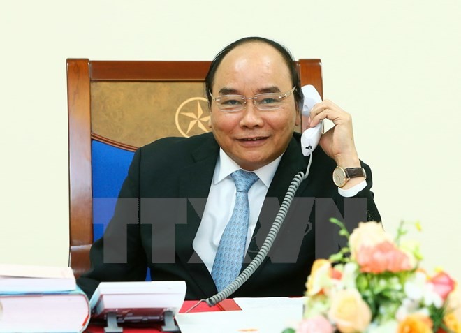 Thủ tướng Nguyễn Xuân Phúc điện đàm với ông Donald Trump ảnh 1