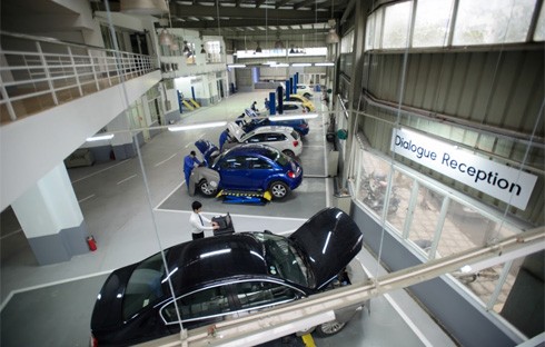 Xưởng dịch vụ Volkswagen đáp ứng về dịch vụ bảo dưỡng, bảo hành nhanh chóng.