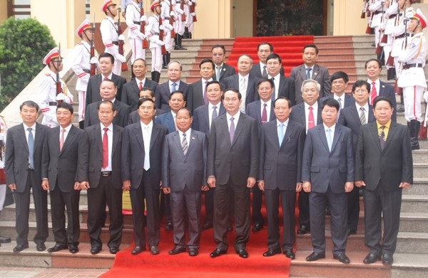 Bộ Công an Việt Nam đón nhận Huân chương Hữu nghị do Nhà nước CHDCND Lào trao tặng ảnh 1