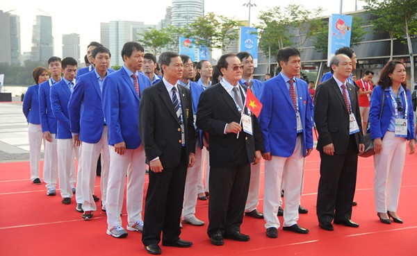 Xúc động Lễ thượng cờ Việt Nam tại SEA Games 28 ảnh 2