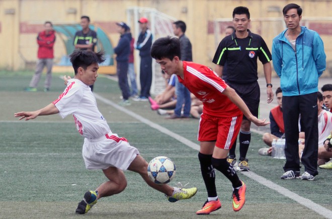 Hình ảnh vòng tứ kết, lịch bán kết giải bóng đá học sinh THPT Hà Nội 2015 ảnh 13