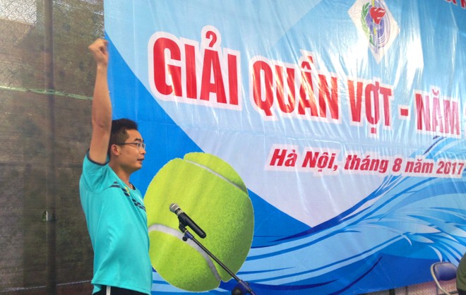 Khởi tranh giải quần vợt Công an thành phố Hà Nội năm 2017 ảnh 3