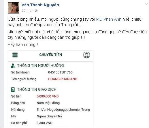 "Sao" Việt xúc động trước tấm lòng của Phan Anh ảnh 2