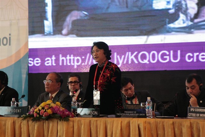 Việt Nam gửi thông điệp hành động cùng nữ nghị sĩ "vì phụ nữ và các bé gái" ảnh 1