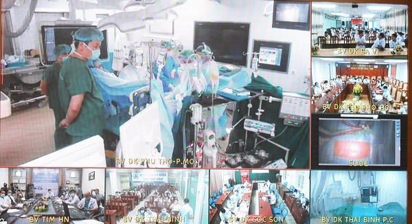 Chuyên gia bệnh viện Tim Hà Nội điều hành ca mổ tim trực tuyến đầu tiên cho bệnh nhân ở Phú Thọ ảnh 2